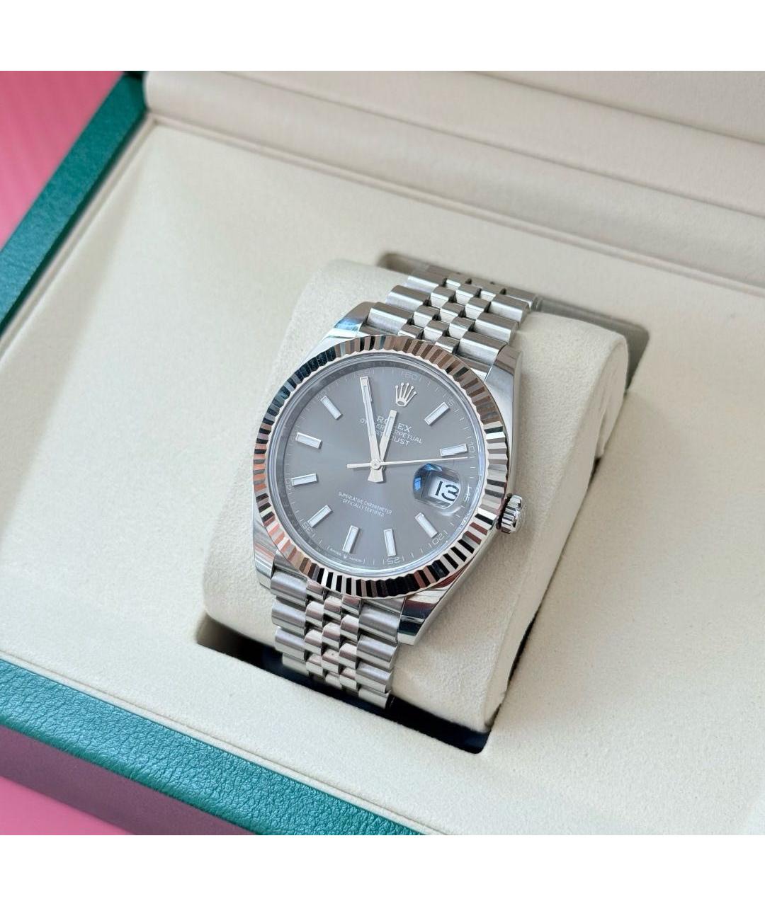 ROLEX Серебряные часы, фото 3
