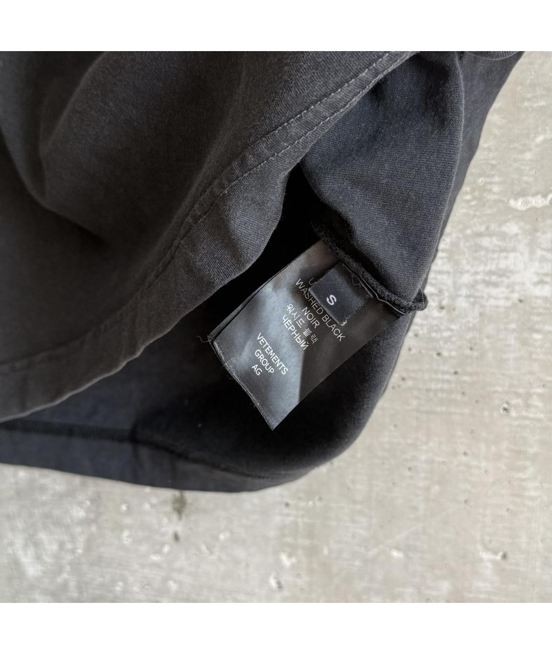 VETEMENTS Серая хлопковая футболка, фото 6