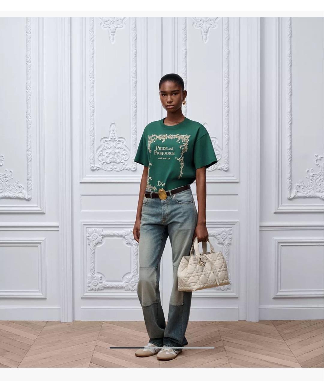 CHRISTIAN DIOR Зеленая футболка, фото 2