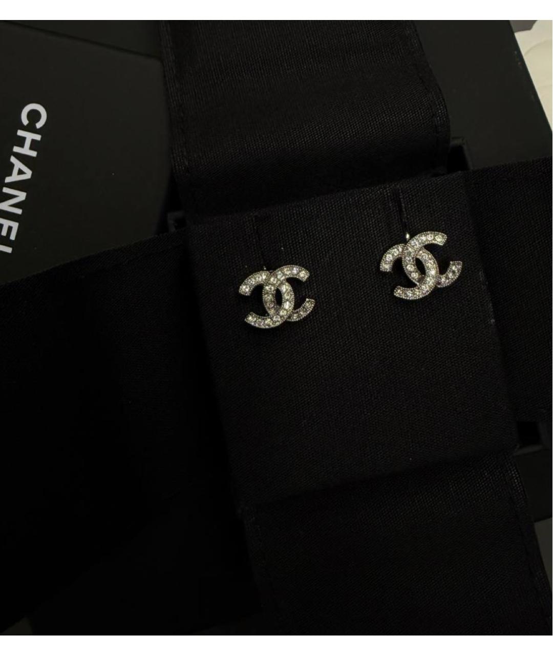 CHANEL Серебряные латунные серьги, фото 4