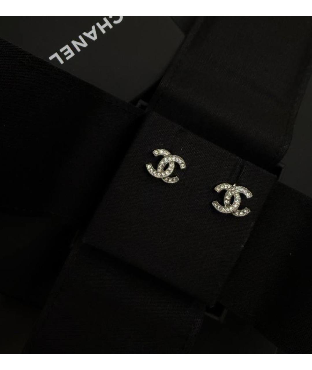 CHANEL Серебряные латунные серьги, фото 2