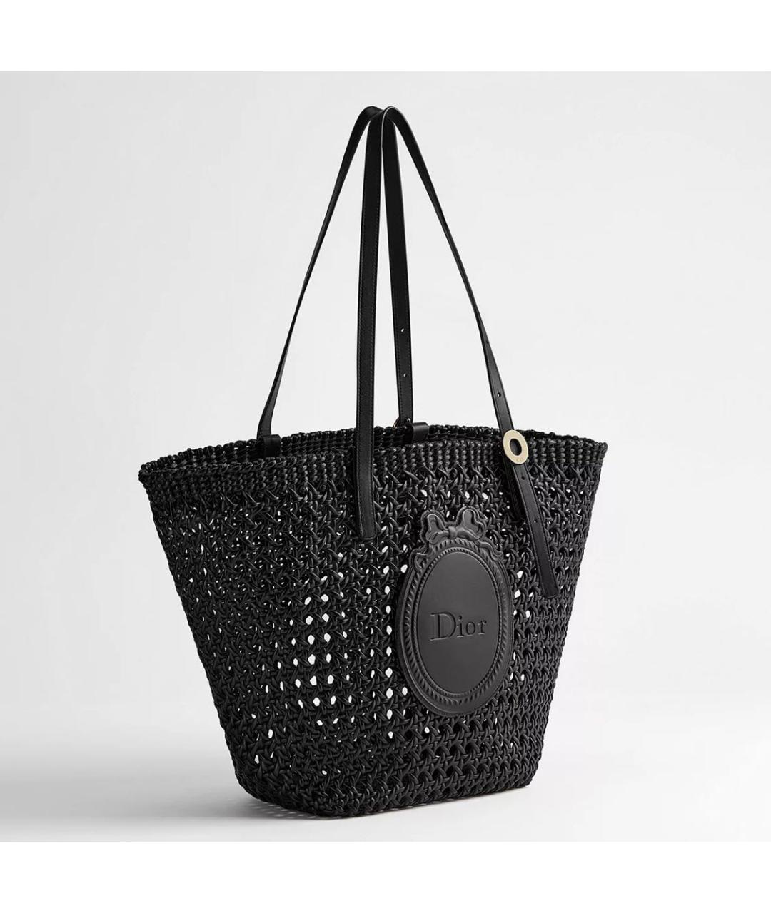 CHRISTIAN DIOR Черная сумка тоут, фото 3