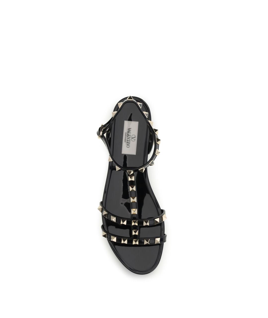 VALENTINO Черные резиновые сандалии, фото 4