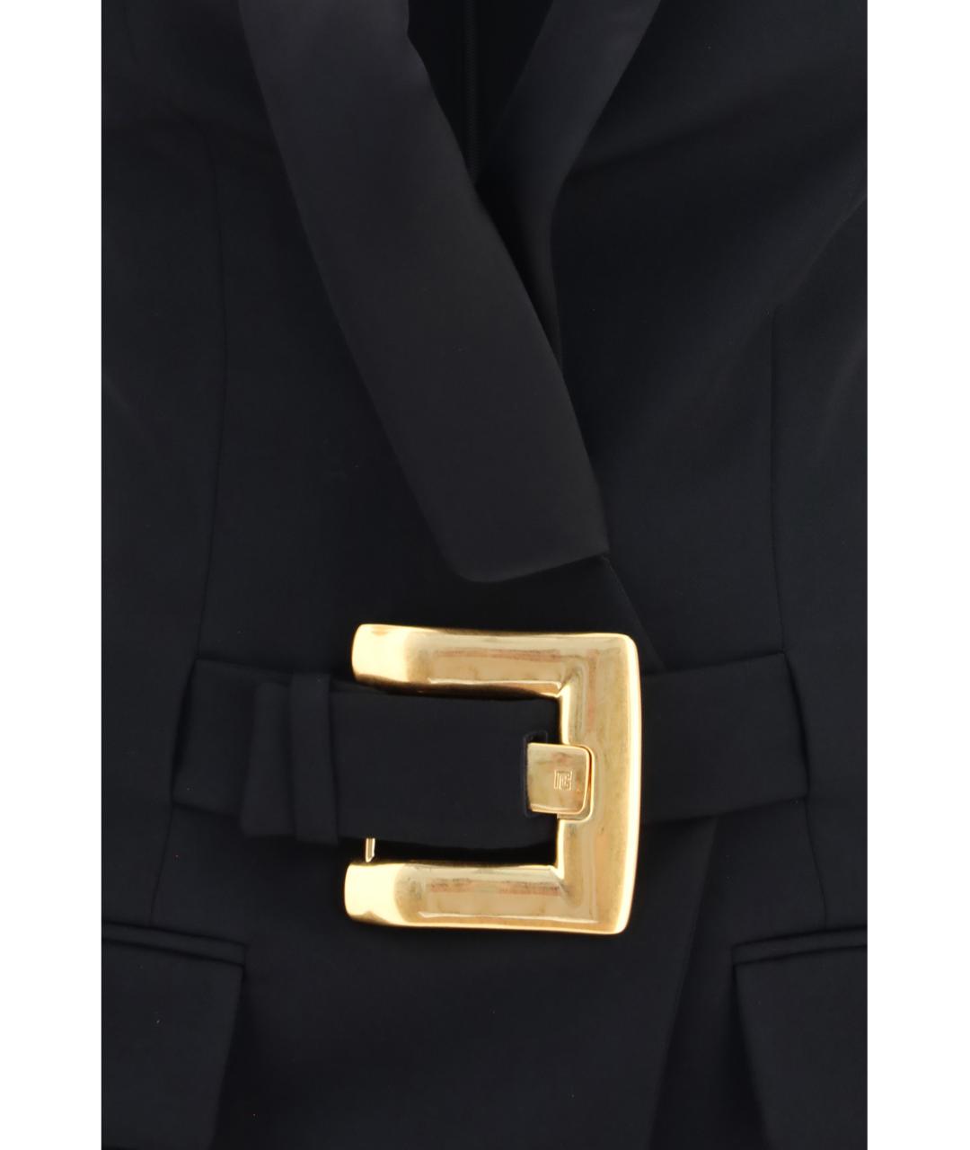 BALMAIN Черное шерстяное повседневное платье, фото 3