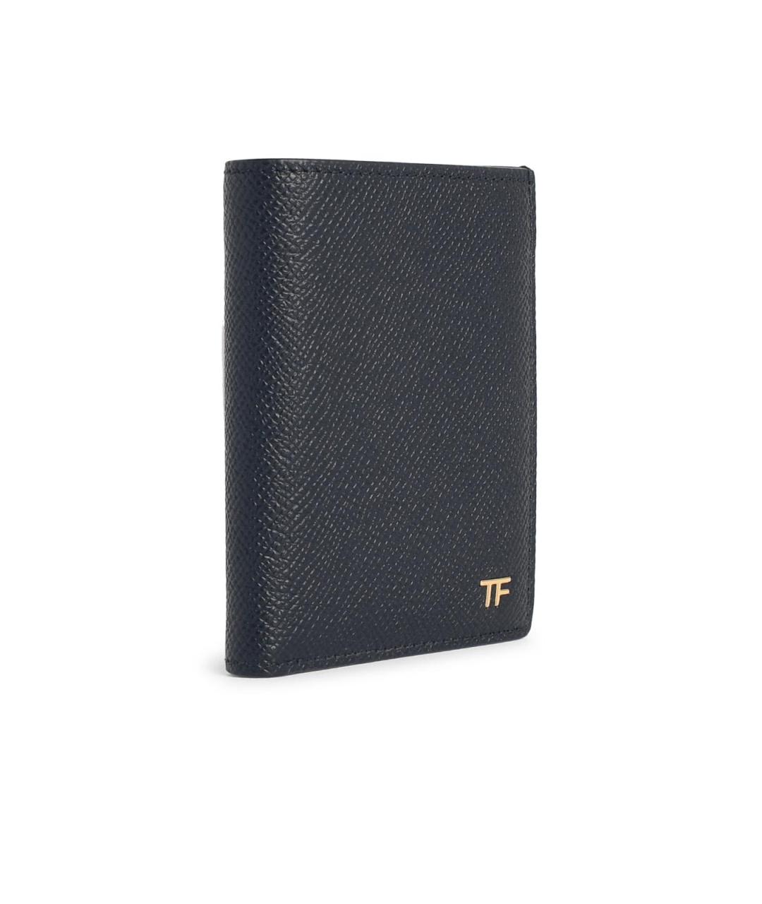 TOM FORD Черный кожаный кошелек, фото 2