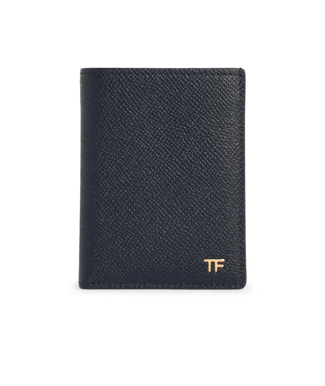 TOM FORD Черный кожаный кошелек, фото 1