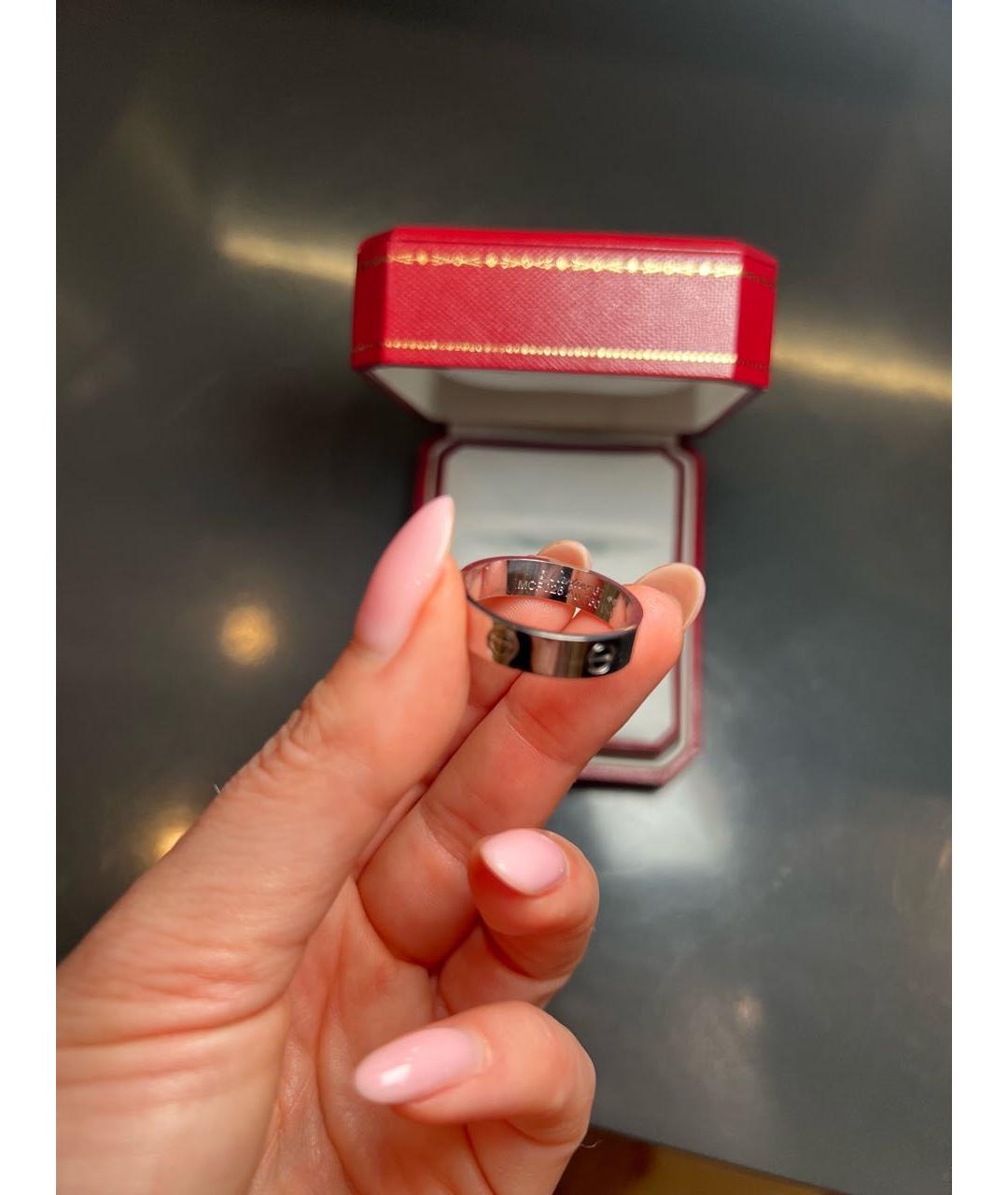 CARTIER Серебряное кольцо из белого золота, фото 4