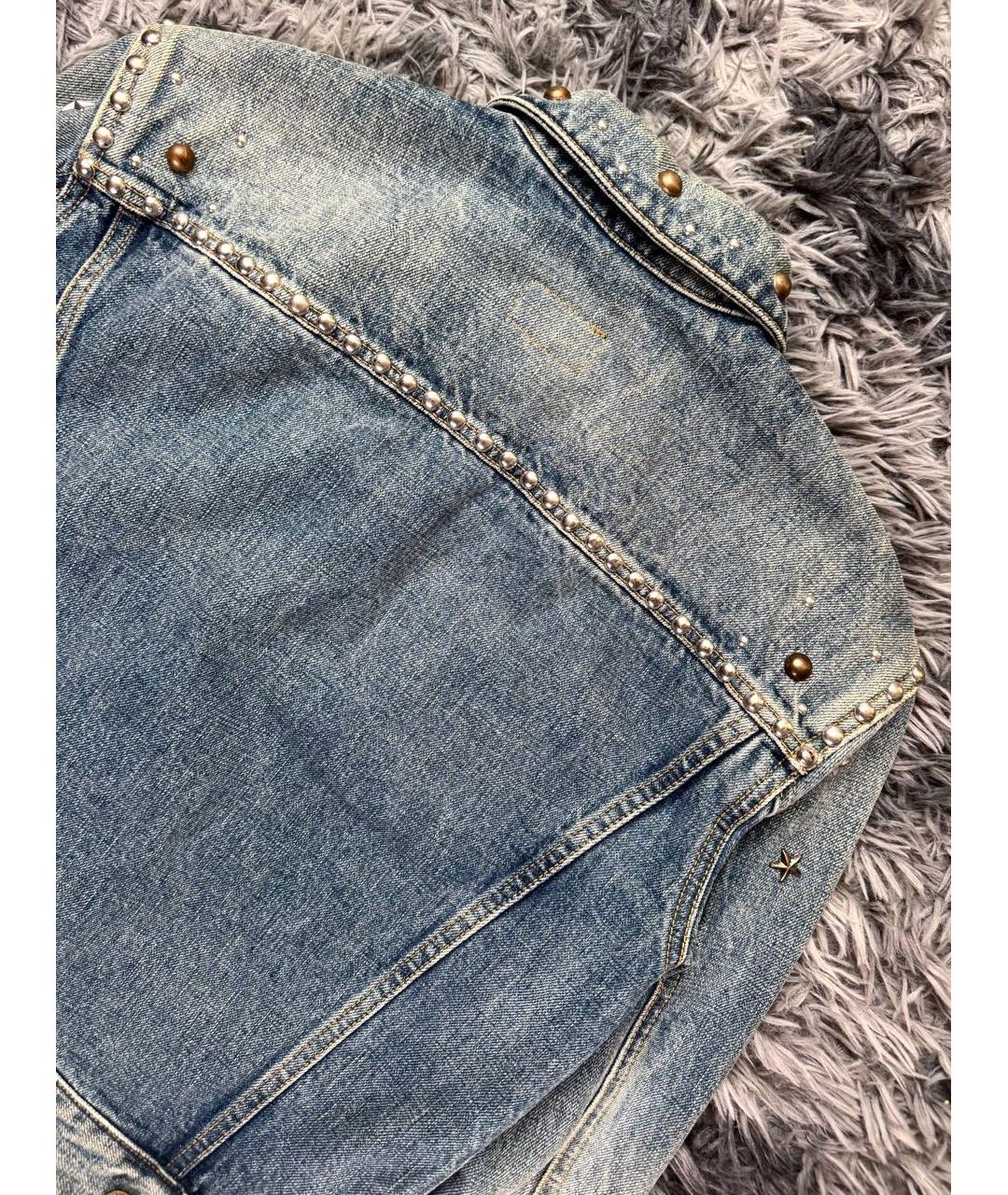 SAINT LAURENT Голубая деним куртка, фото 4