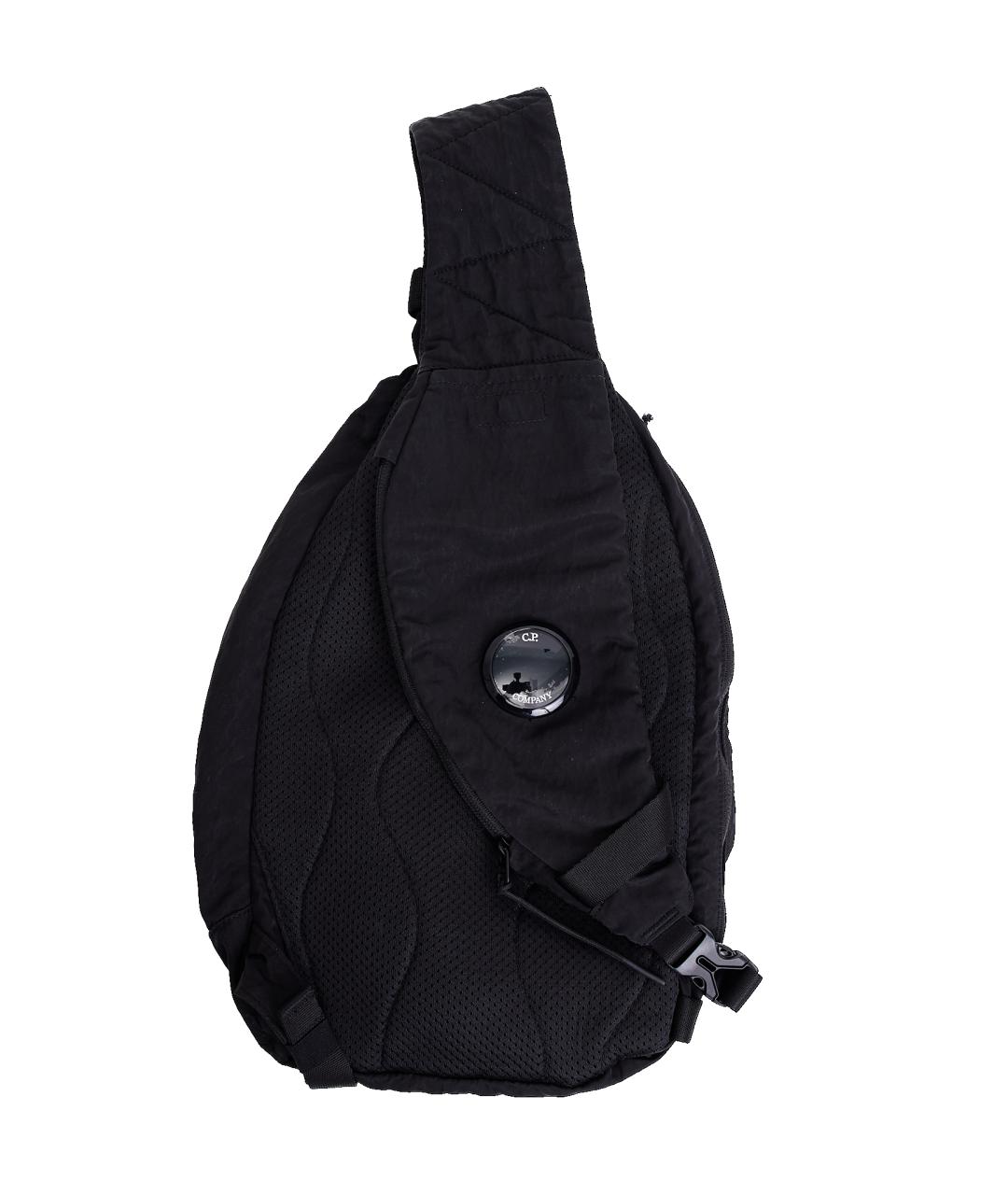 CP COMPANY Черная синтетическая сумка на плечо, фото 2