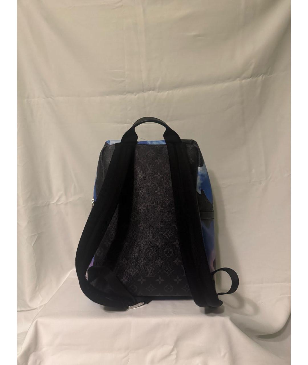 LOUIS VUITTON Черный кожаный рюкзак, фото 3