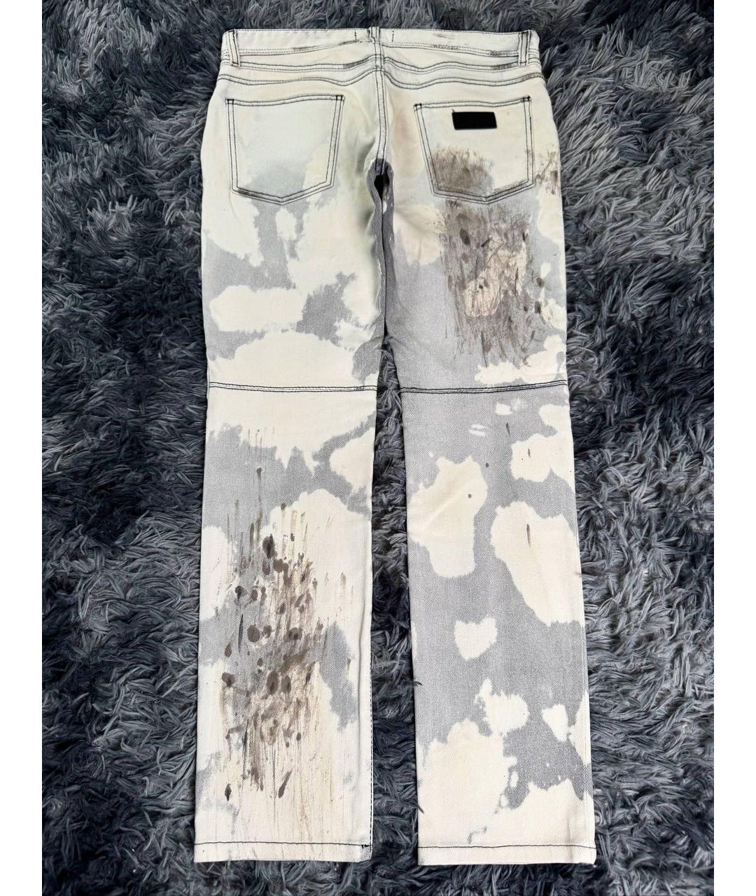 JUST CAVALLI Белые хлопковые джинсы скинни, фото 4