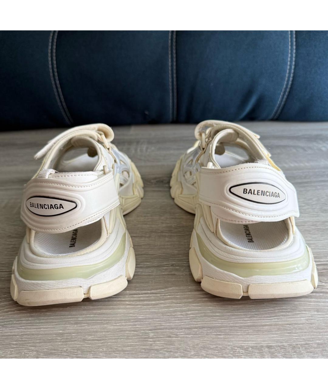 BALENCIAGA Белые сандалии, фото 4