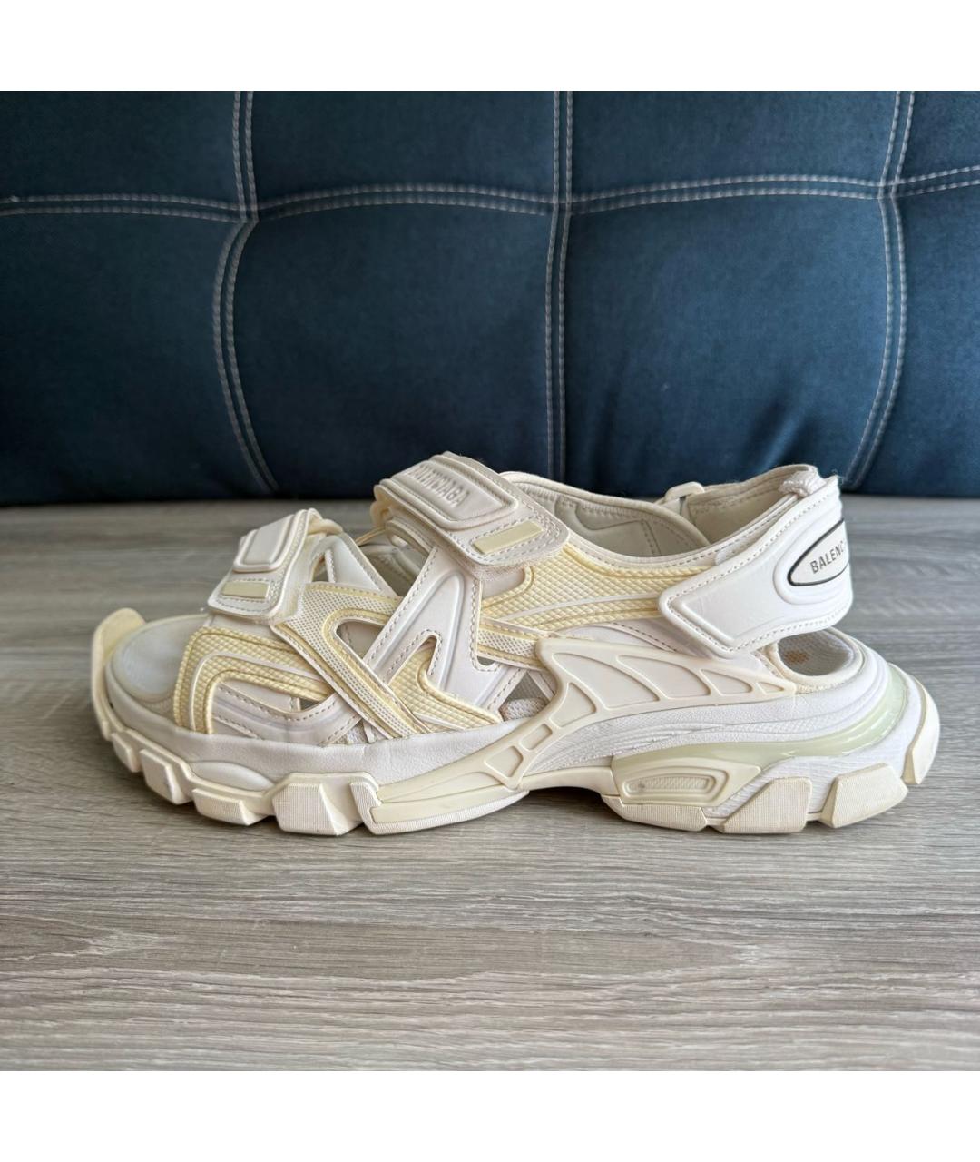 BALENCIAGA Белые сандалии, фото 9