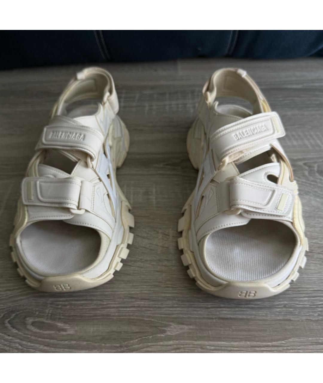 BALENCIAGA Белые сандалии, фото 2