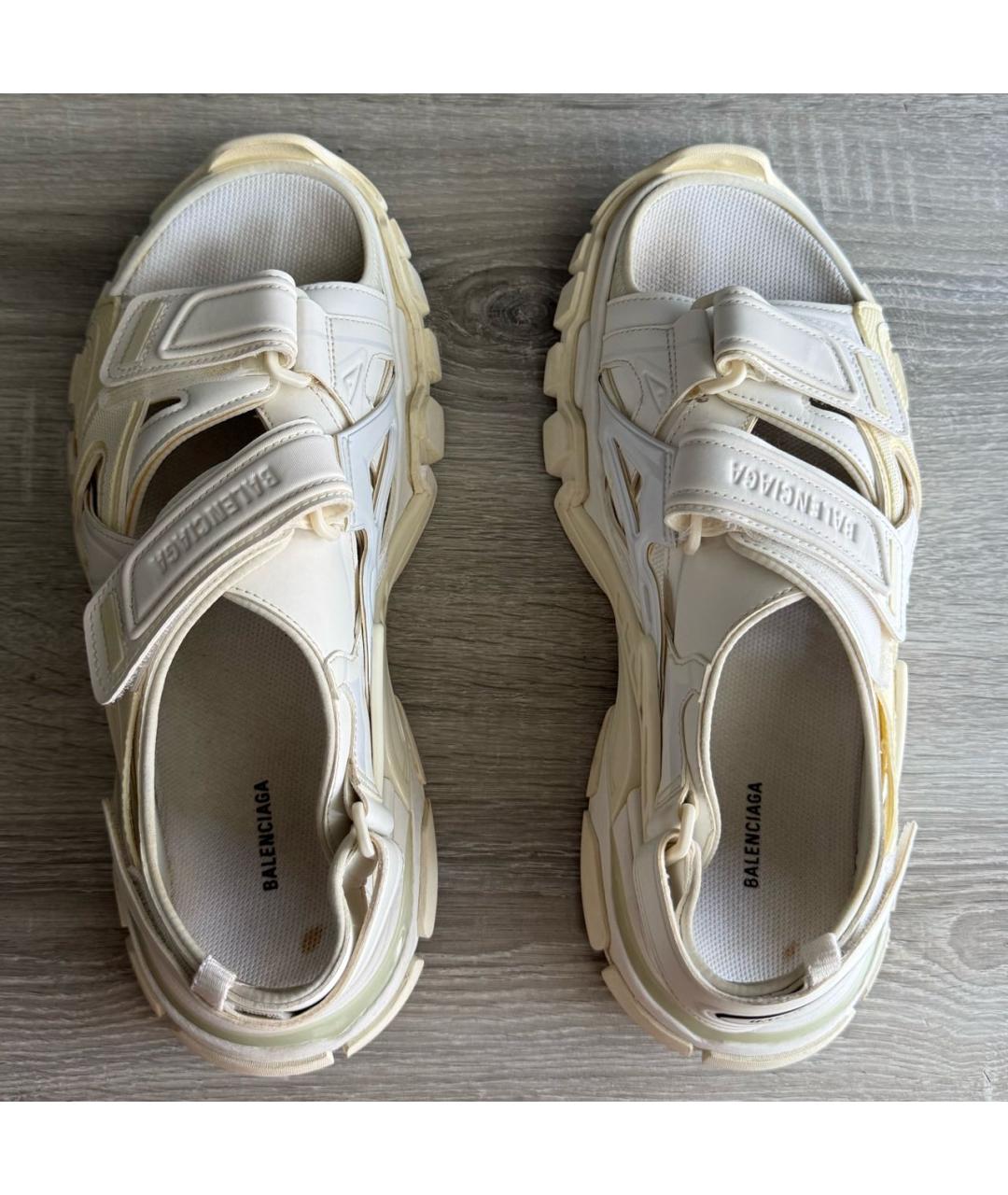 BALENCIAGA Белые сандалии, фото 3