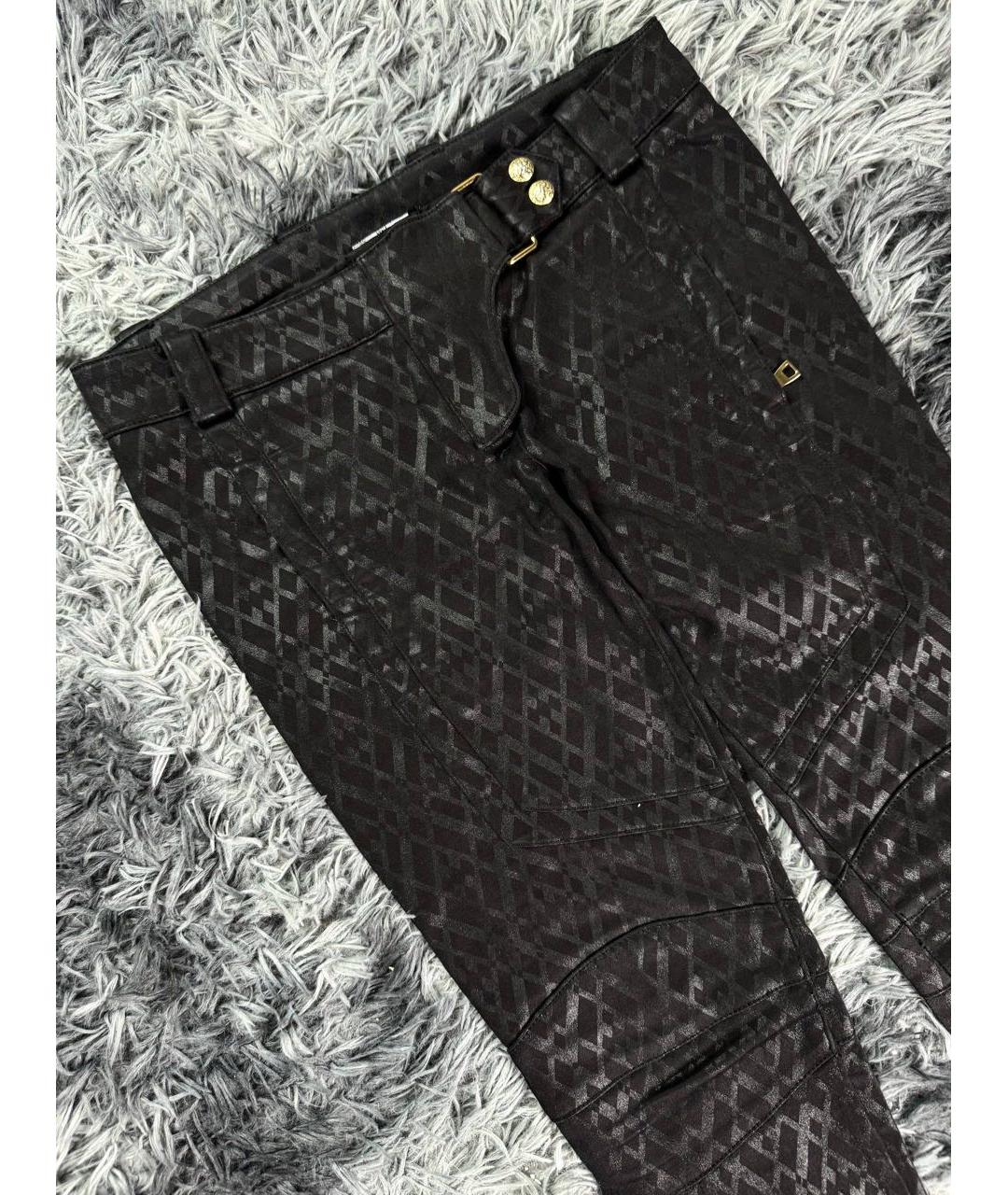 BALMAIN Черные хлопковые прямые джинсы, фото 4