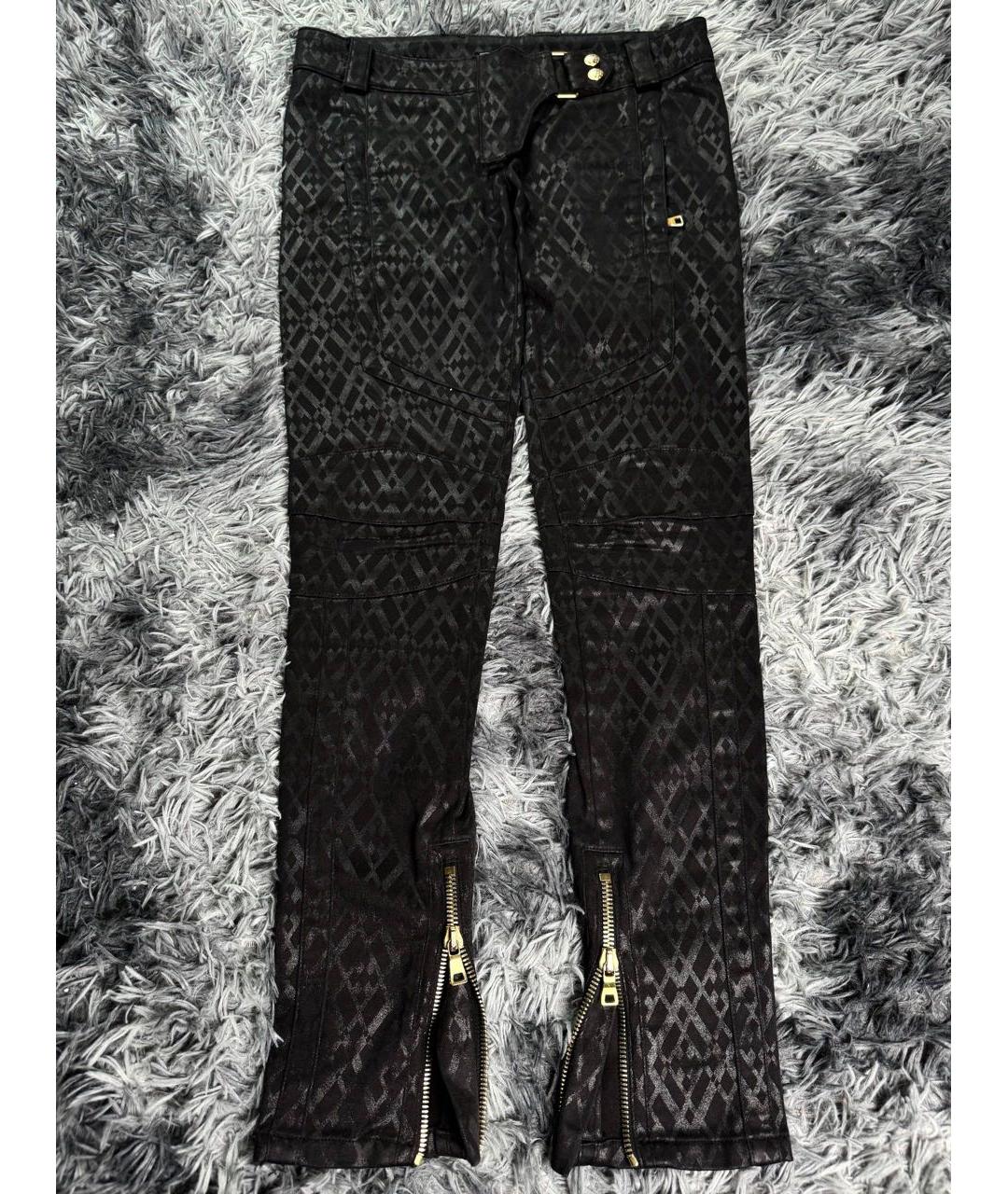 BALMAIN Черные хлопковые прямые джинсы, фото 8