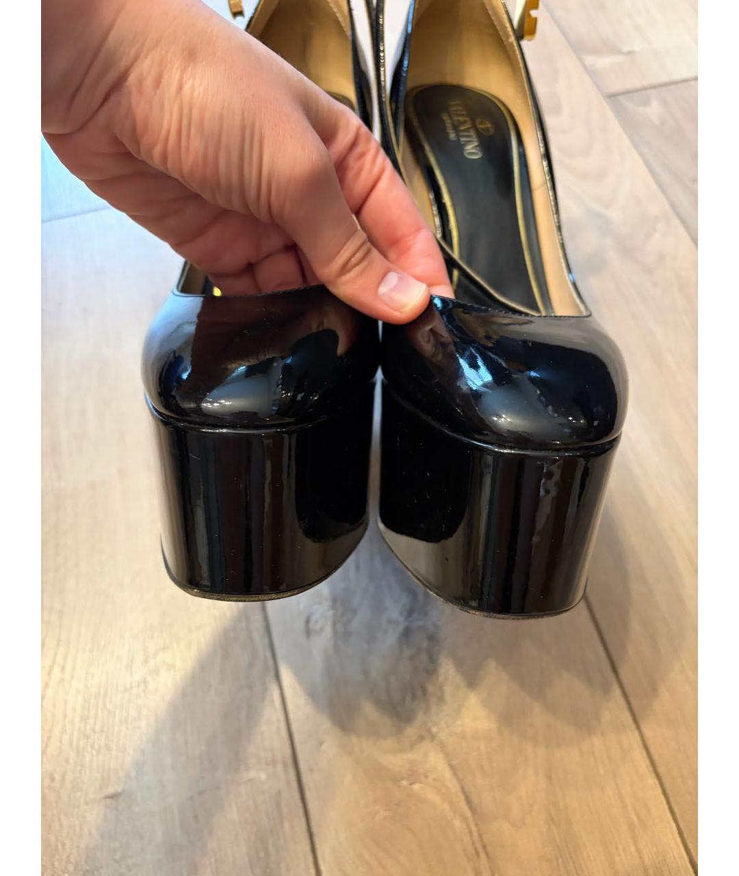 VALENTINO Черные туфли из лакированной кожи, фото 5