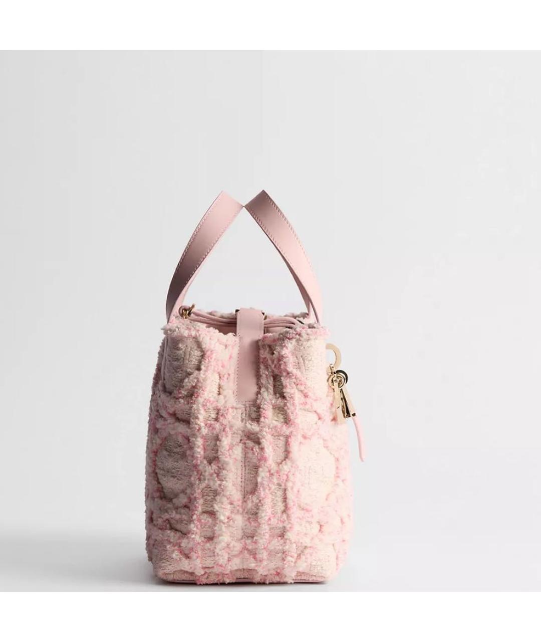CHRISTIAN DIOR Розовая сумка тоут, фото 3