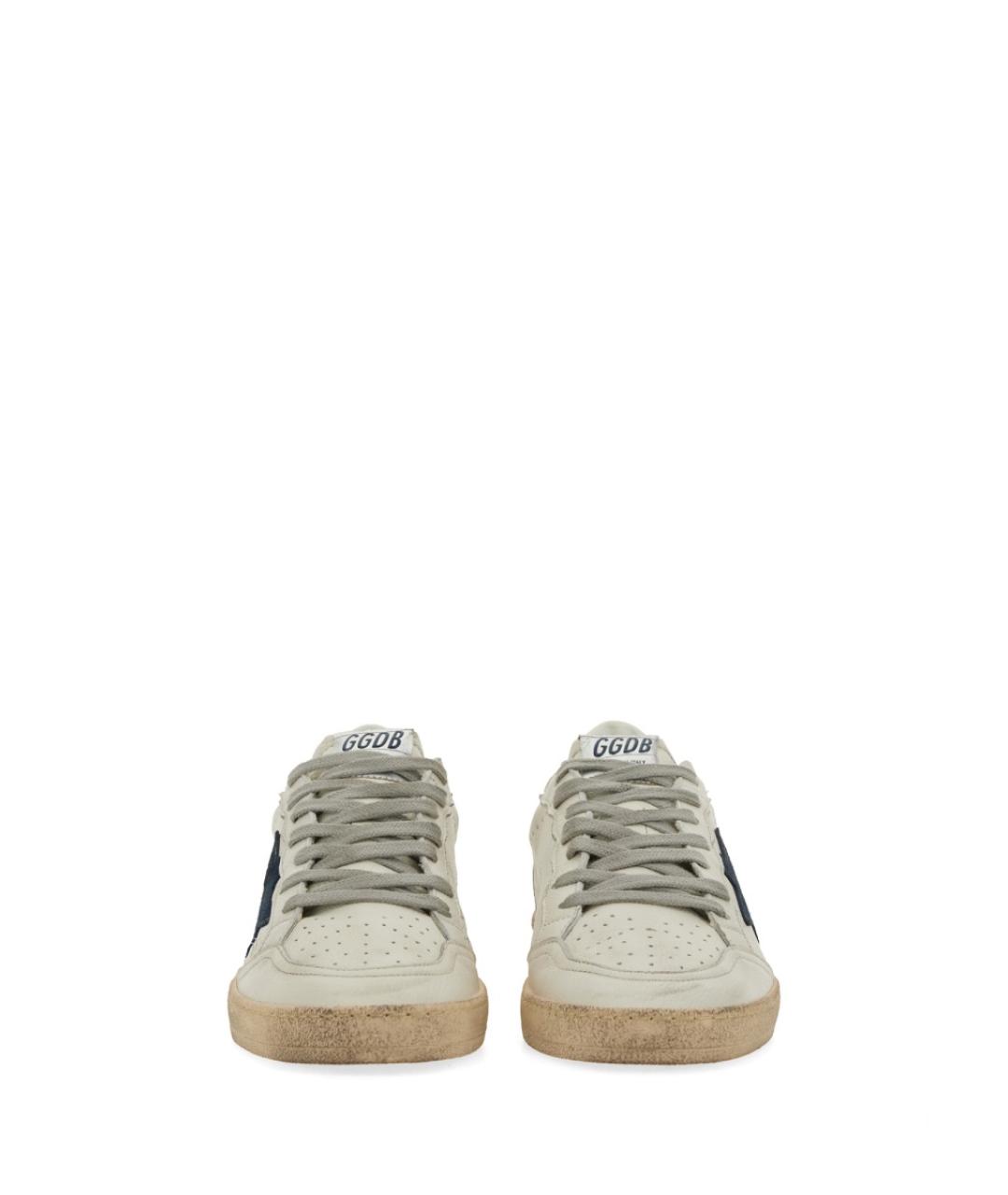 GOLDEN GOOSE DELUXE BRAND Белые кожаные низкие кроссовки / кеды, фото 5