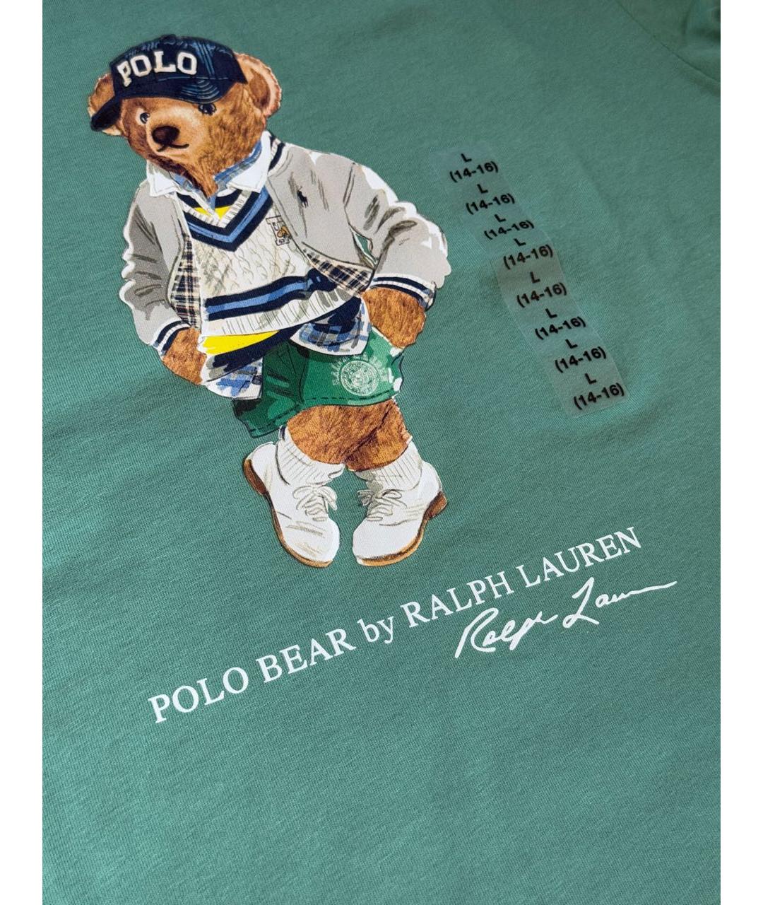 POLO RALPH LAUREN Зеленый детская футболка / топ, фото 4