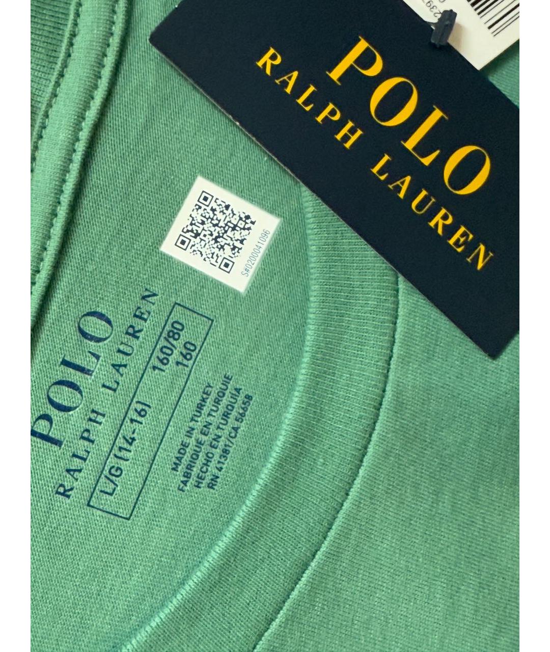 POLO RALPH LAUREN Зеленый детская футболка / топ, фото 5