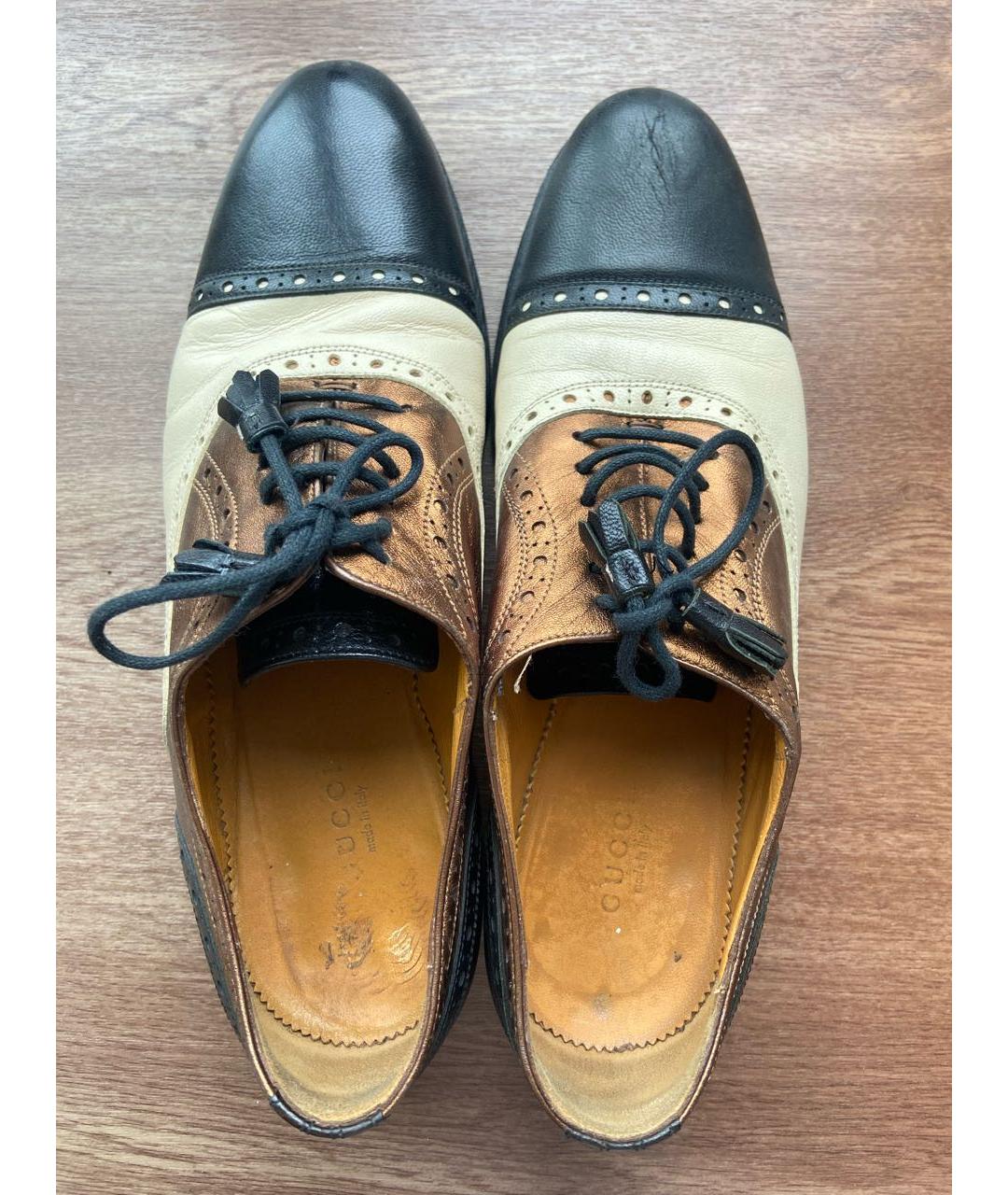GUCCI Мульти кожаные брогги и оксфорды, фото 2