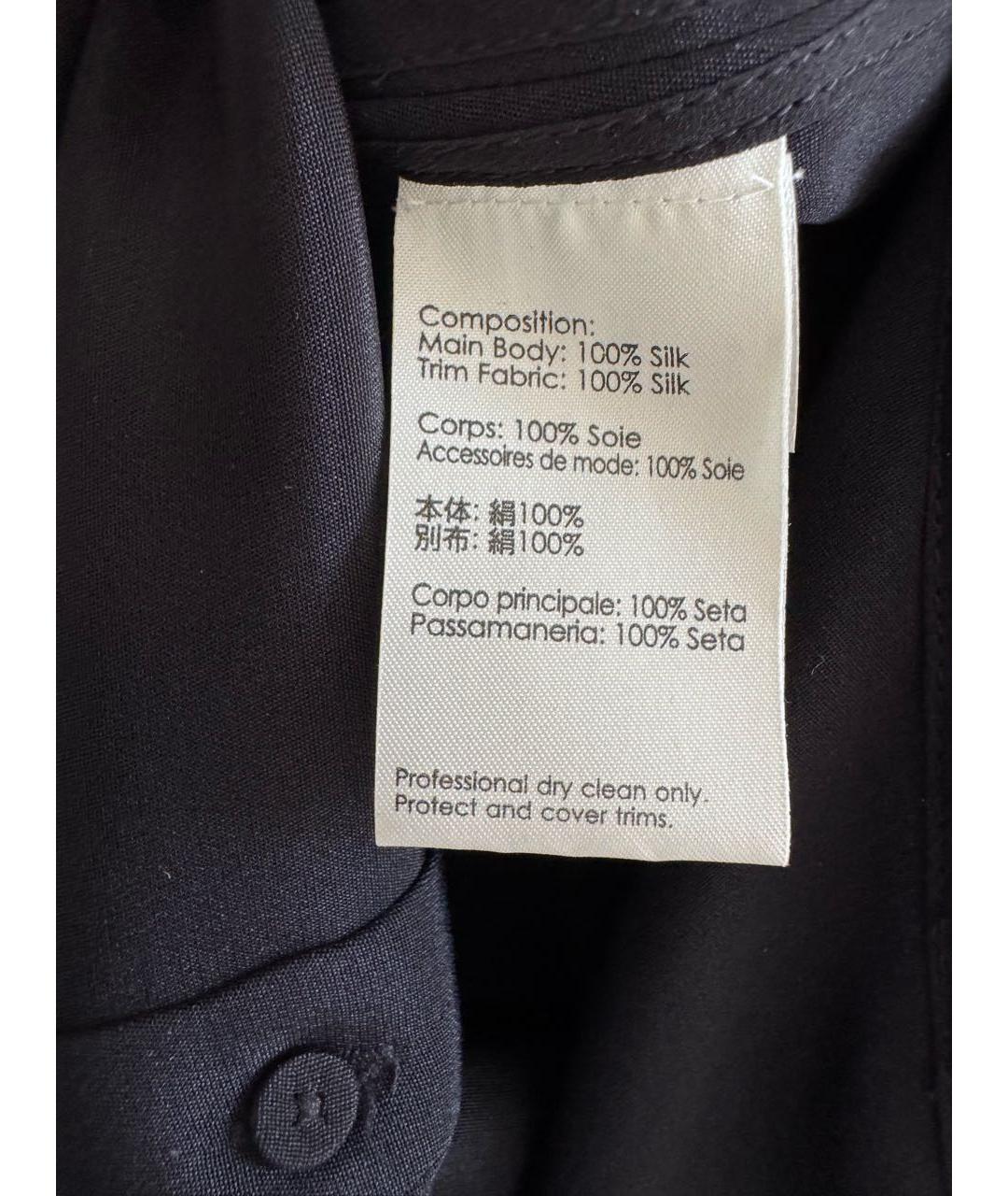 3.1 PHILLIP LIM Черная шелковая блузы, фото 6