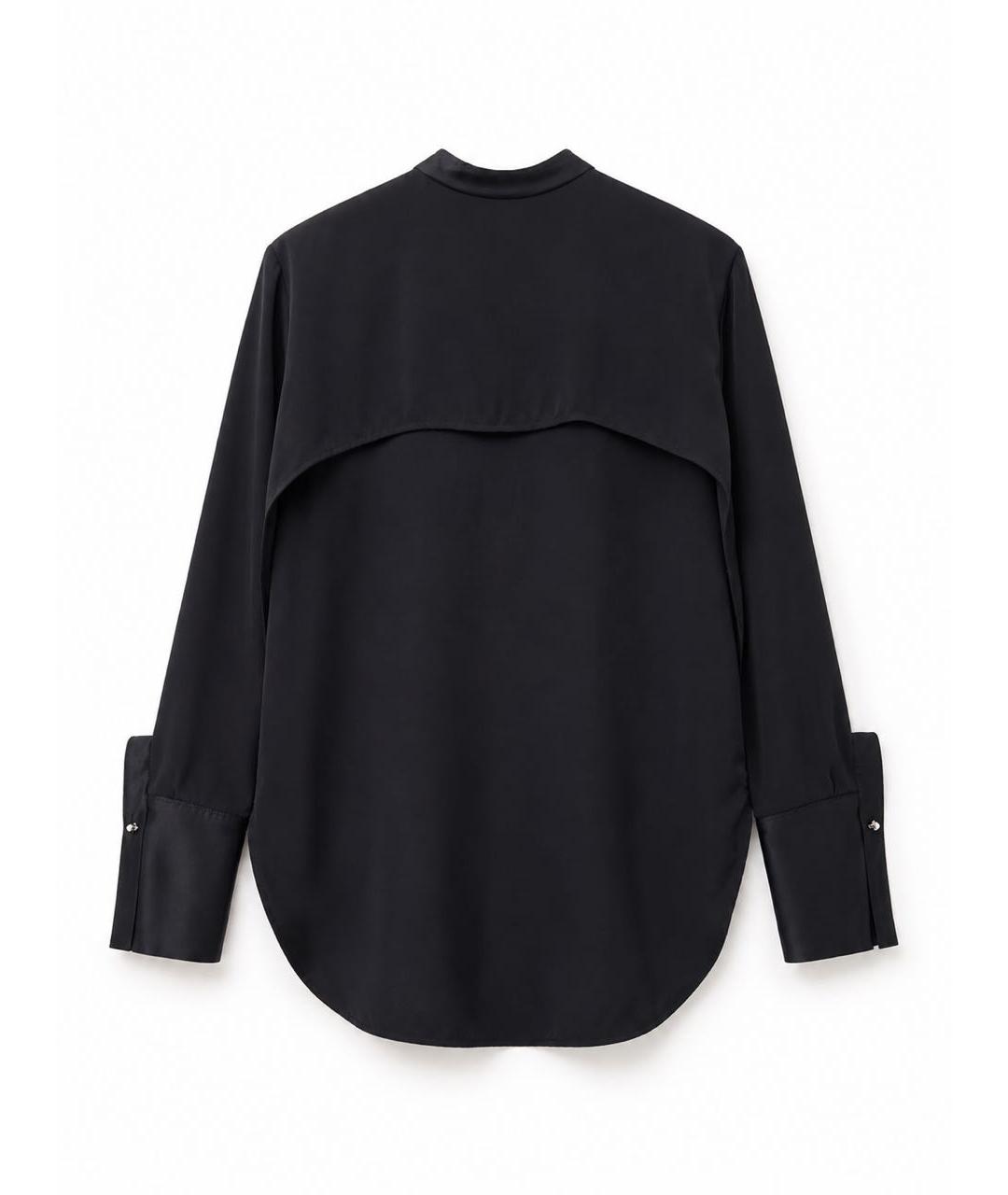 3.1 PHILLIP LIM Черная шелковая блузы, фото 2