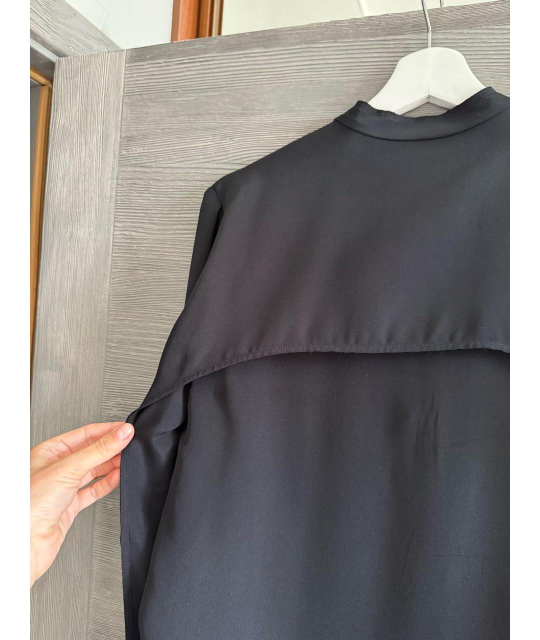 3.1 PHILLIP LIM Черная шелковая блузы, фото 8