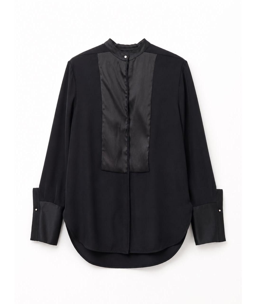 3.1 PHILLIP LIM Черная шелковая блузы, фото 1