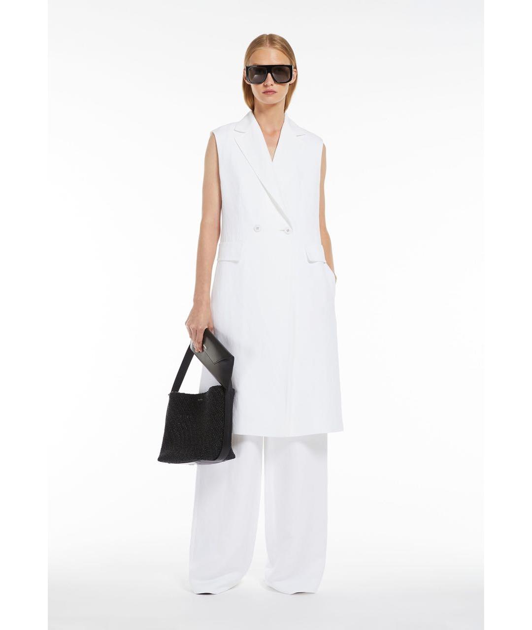 MAX MARA Белый жилет, фото 3