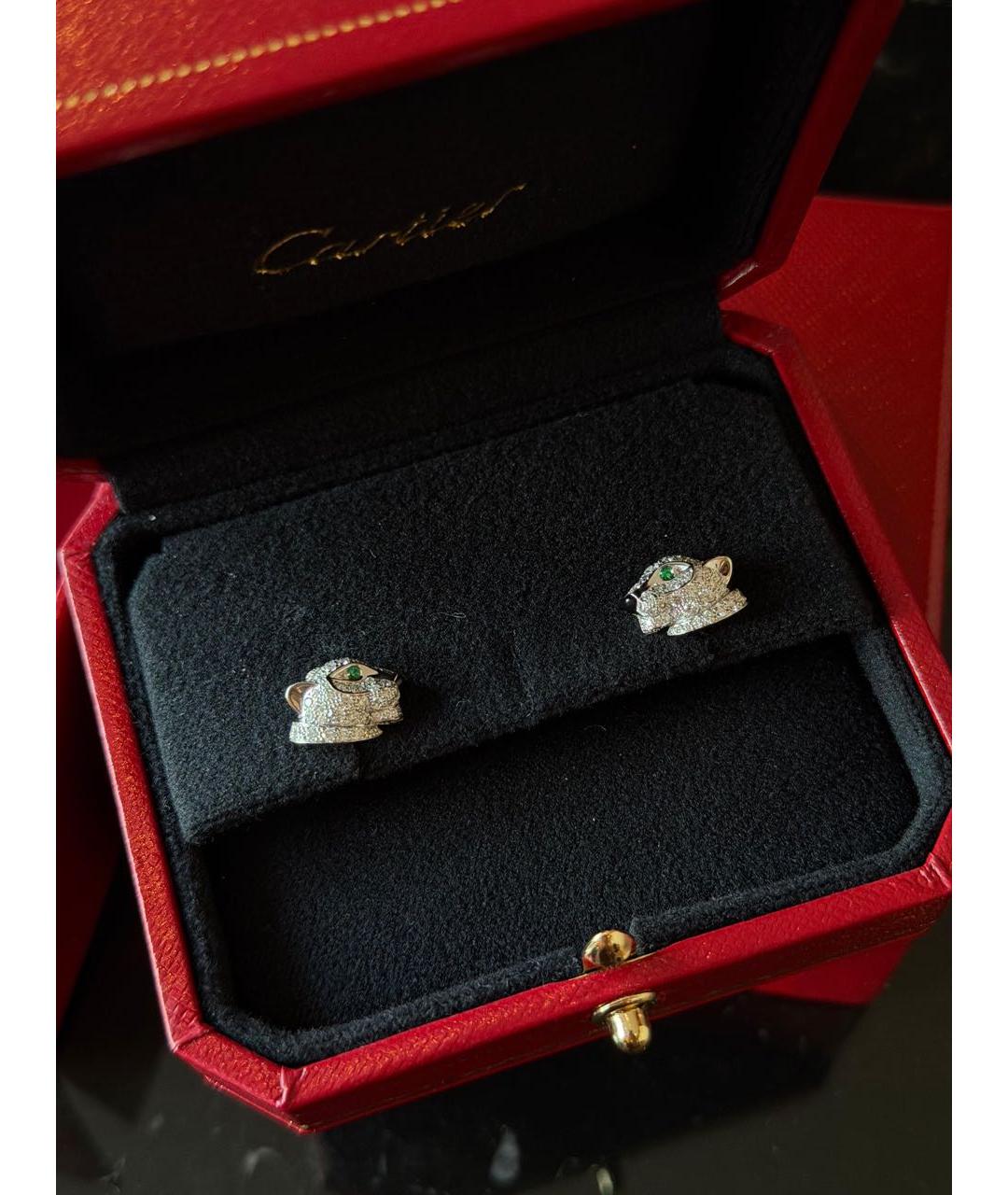 CARTIER Серебряные серьги из белого золота, фото 3
