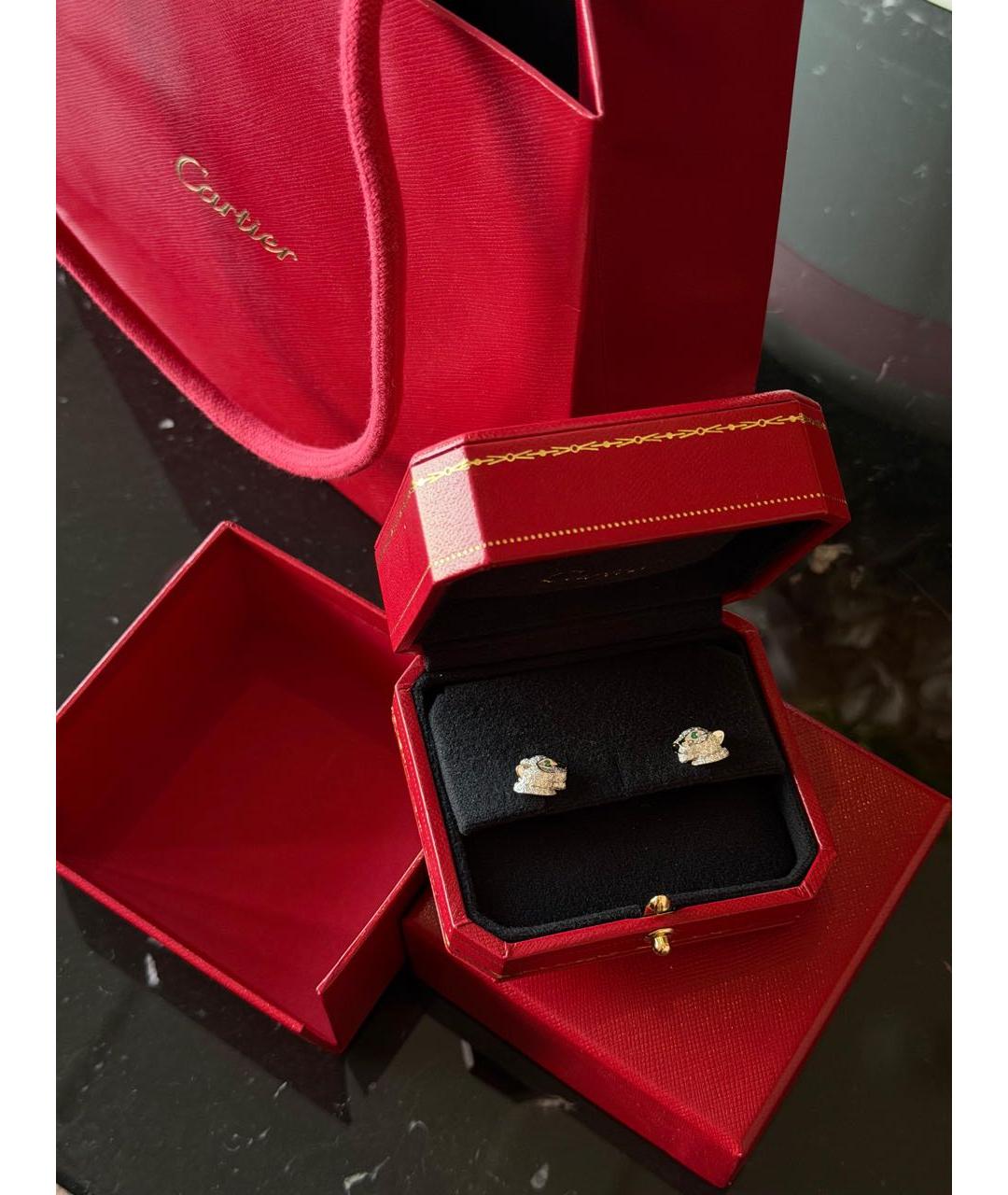 CARTIER Серебряные серьги из белого золота, фото 2