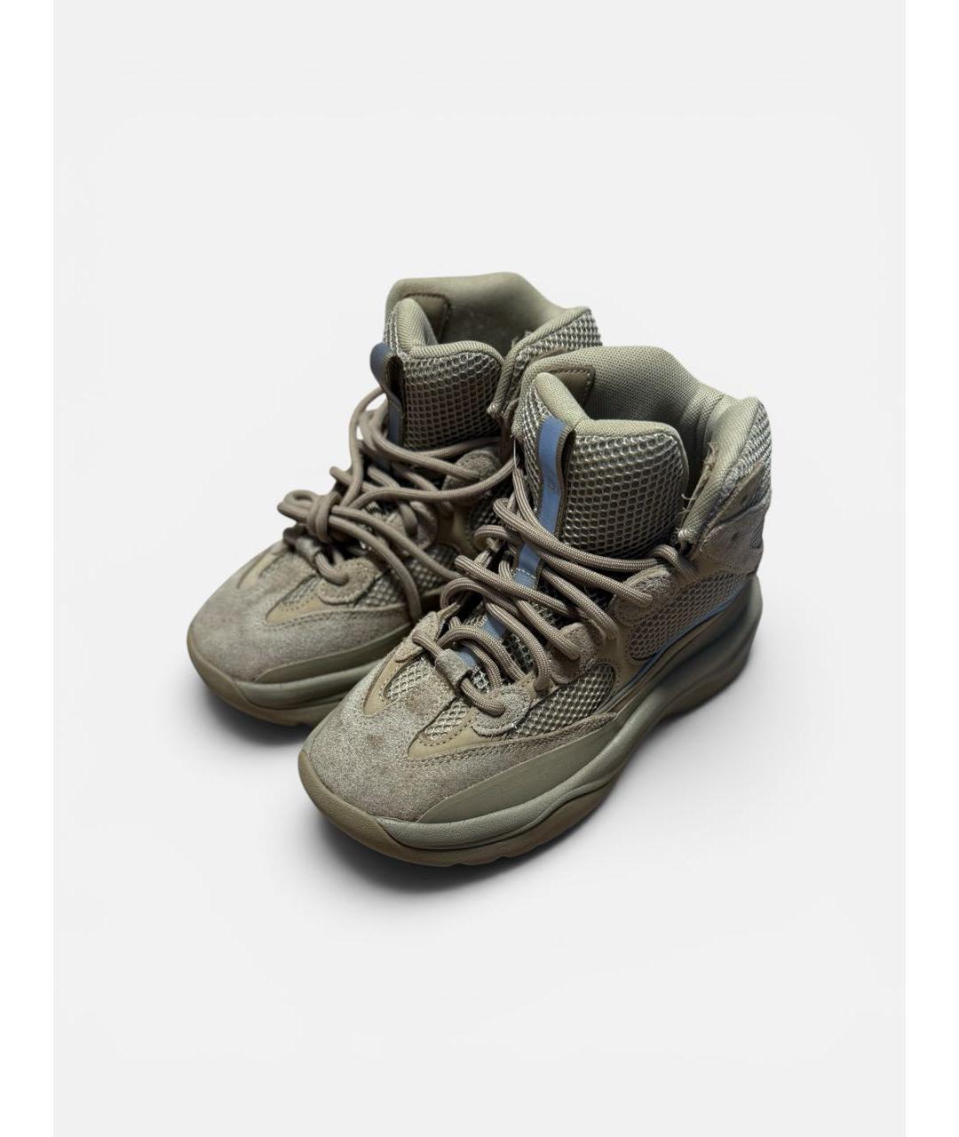 ADIDAS YEEZY Хаки замшевые ботинки, фото 2