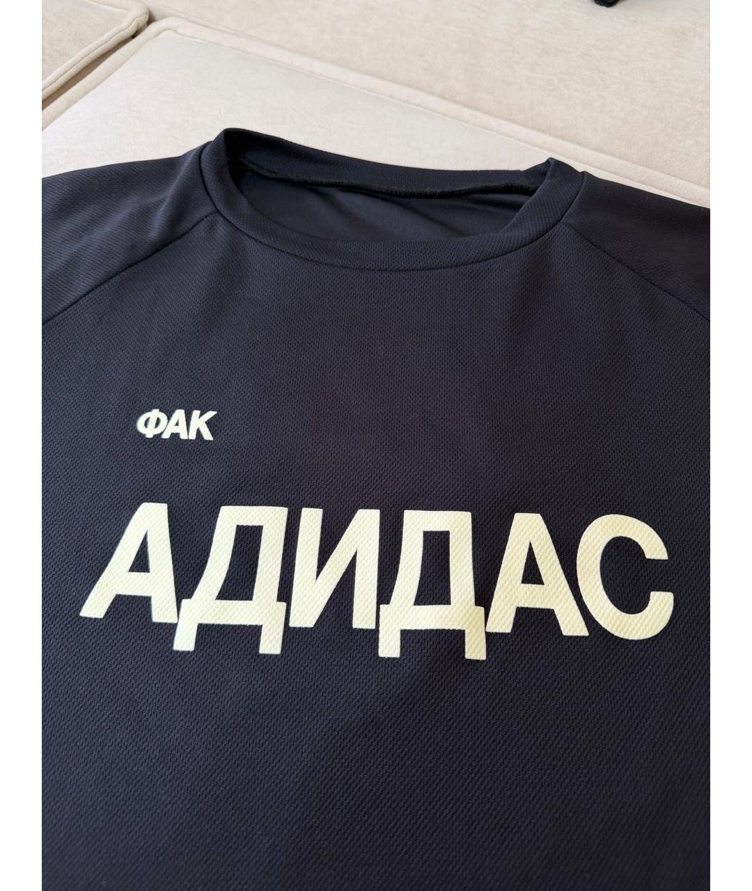 YEEZY Черная хлопковая футболка, фото 3