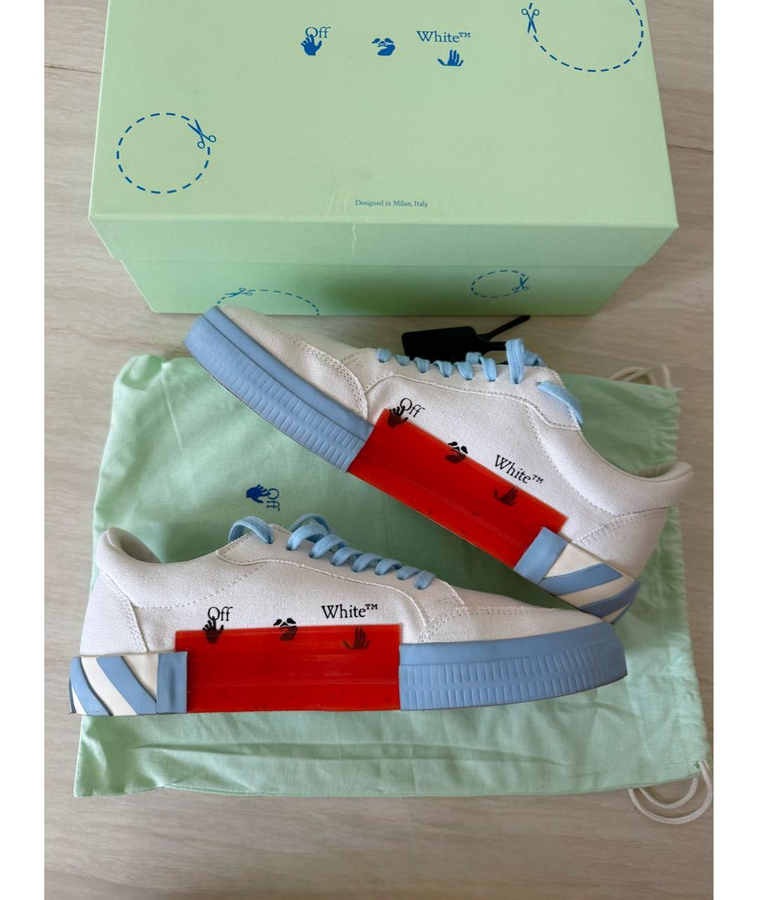 OFF-WHITE Белые низкие кроссовки / кеды, фото 5