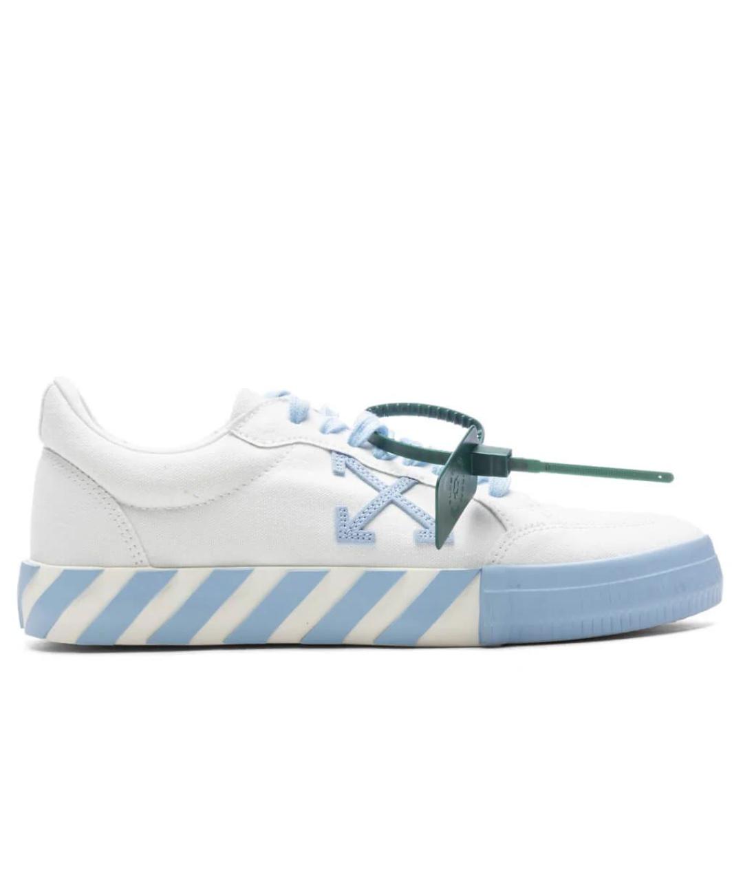 OFF-WHITE Белые низкие кроссовки / кеды, фото 9
