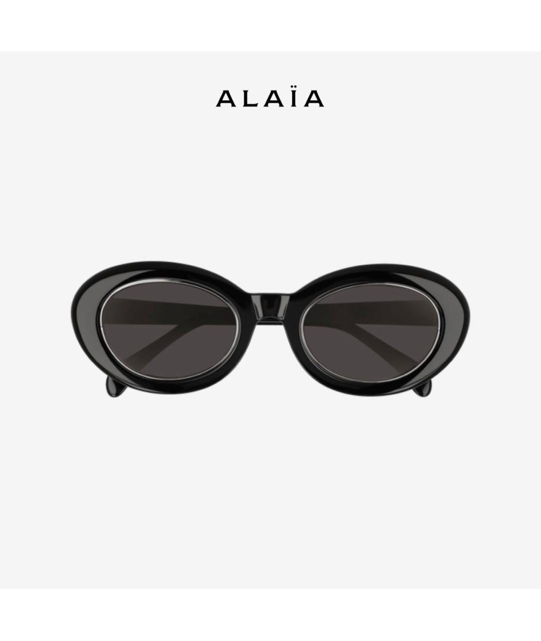 ALAIA Черные пластиковые солнцезащитные очки, фото 6