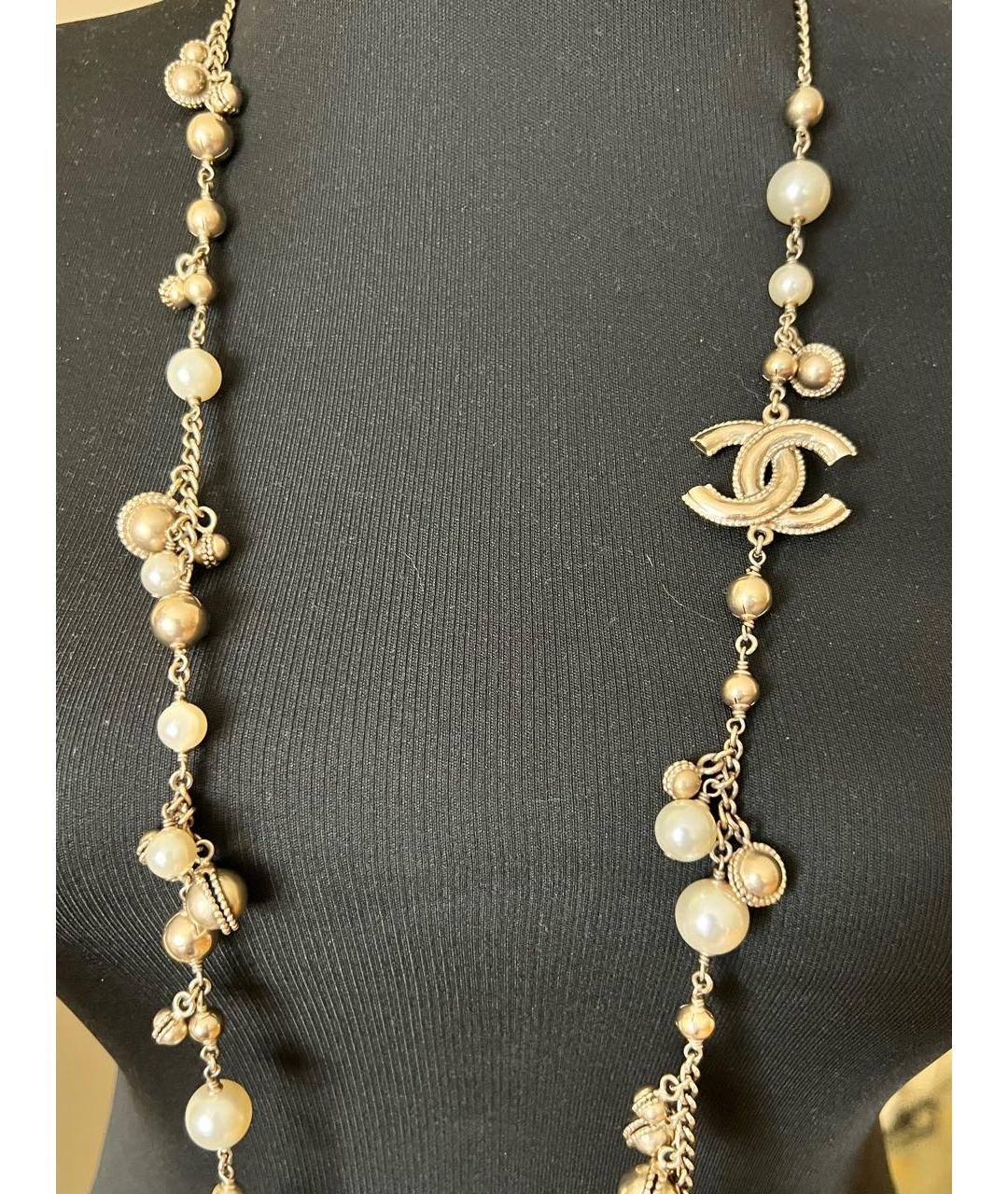 CHANEL Золотое жемчужное колье, фото 2