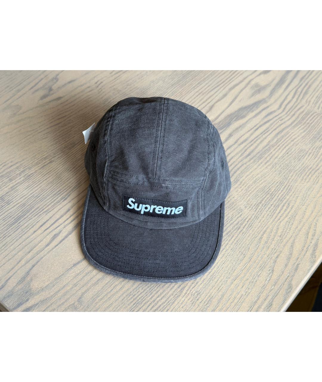 SUPREME Серая хлопковая кепка/бейсболка, фото 6