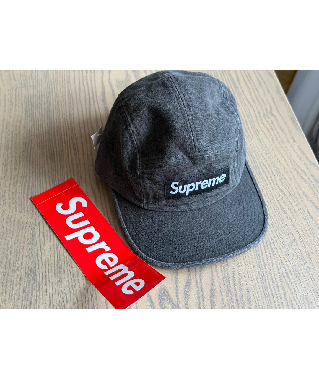 SUPREME Серая хлопковая кепка/бейсболка, фото 8