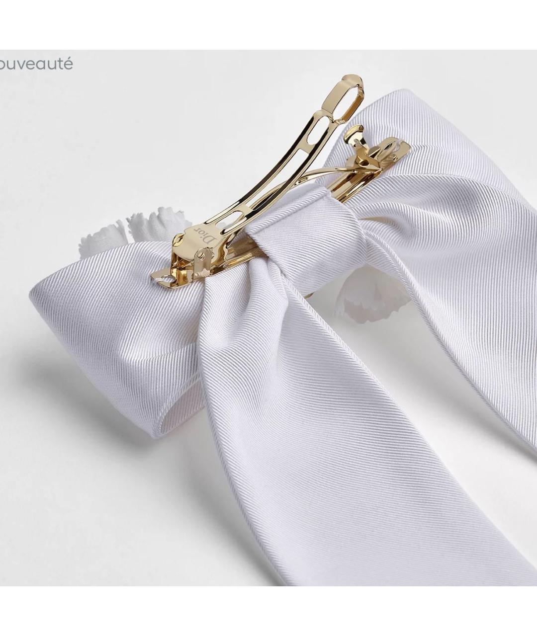 CHRISTIAN DIOR Белая заколка, фото 2