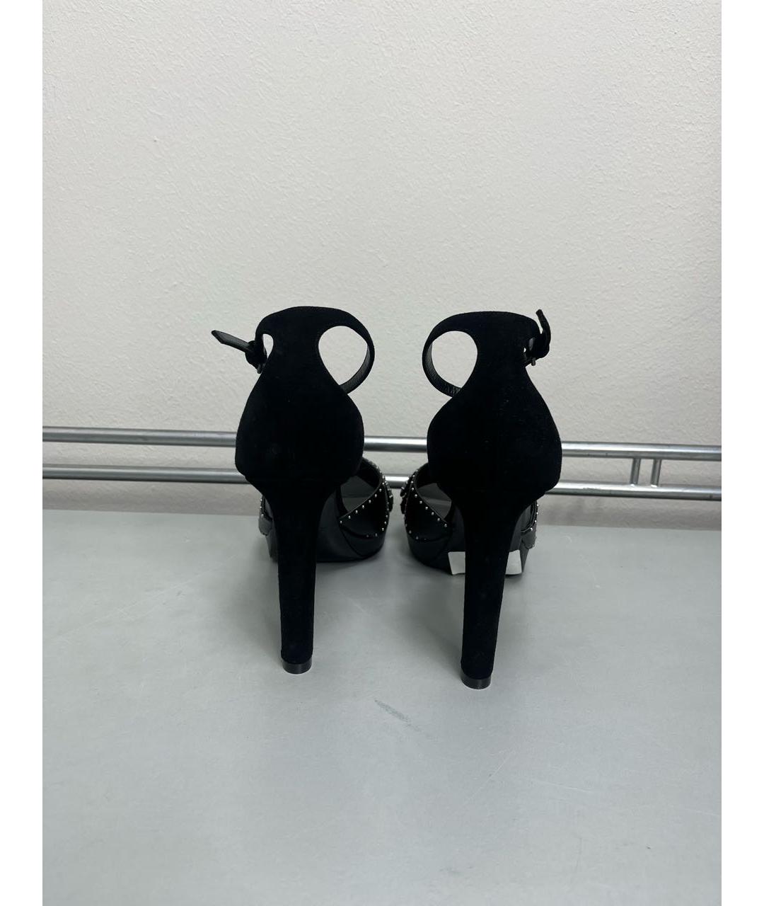 SAINT LAURENT Черные кожаные туфли, фото 3