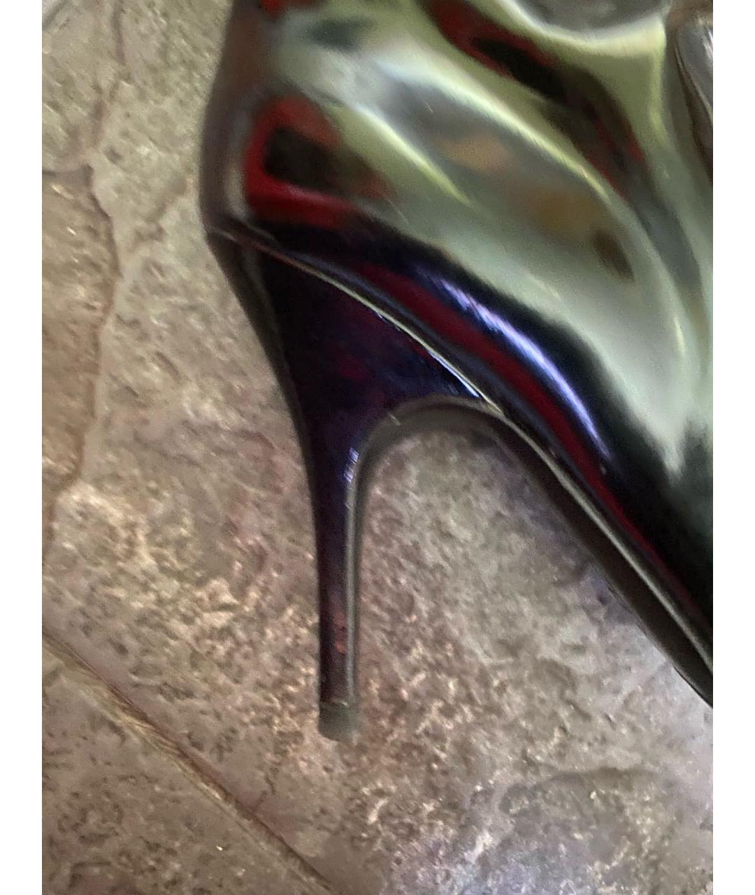 LANVIN Черные полусапоги из лакированной кожи, фото 4