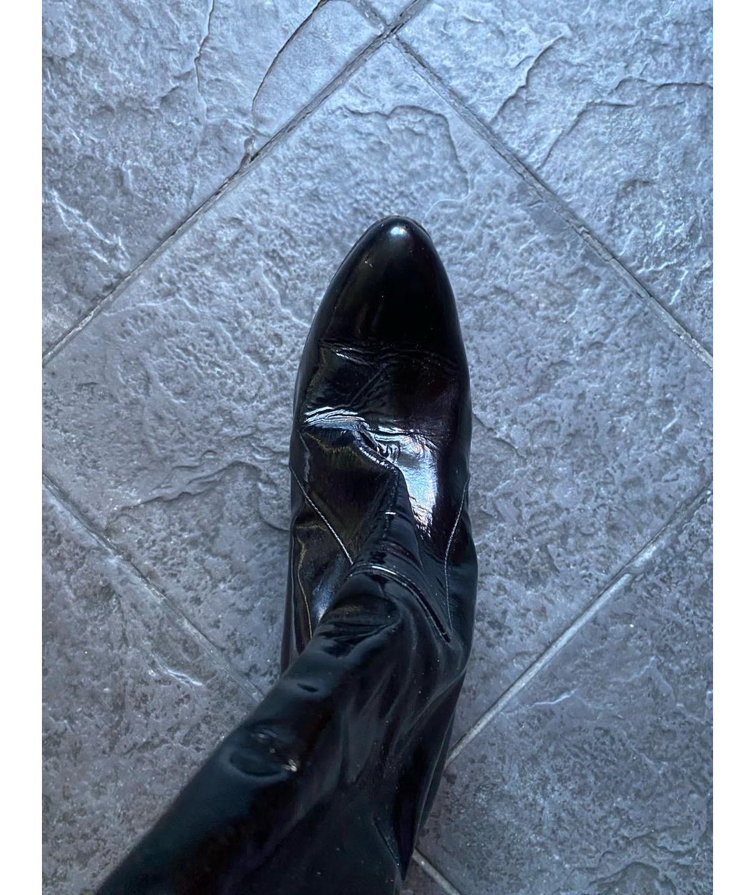 LANVIN Черные полусапоги из лакированной кожи, фото 2