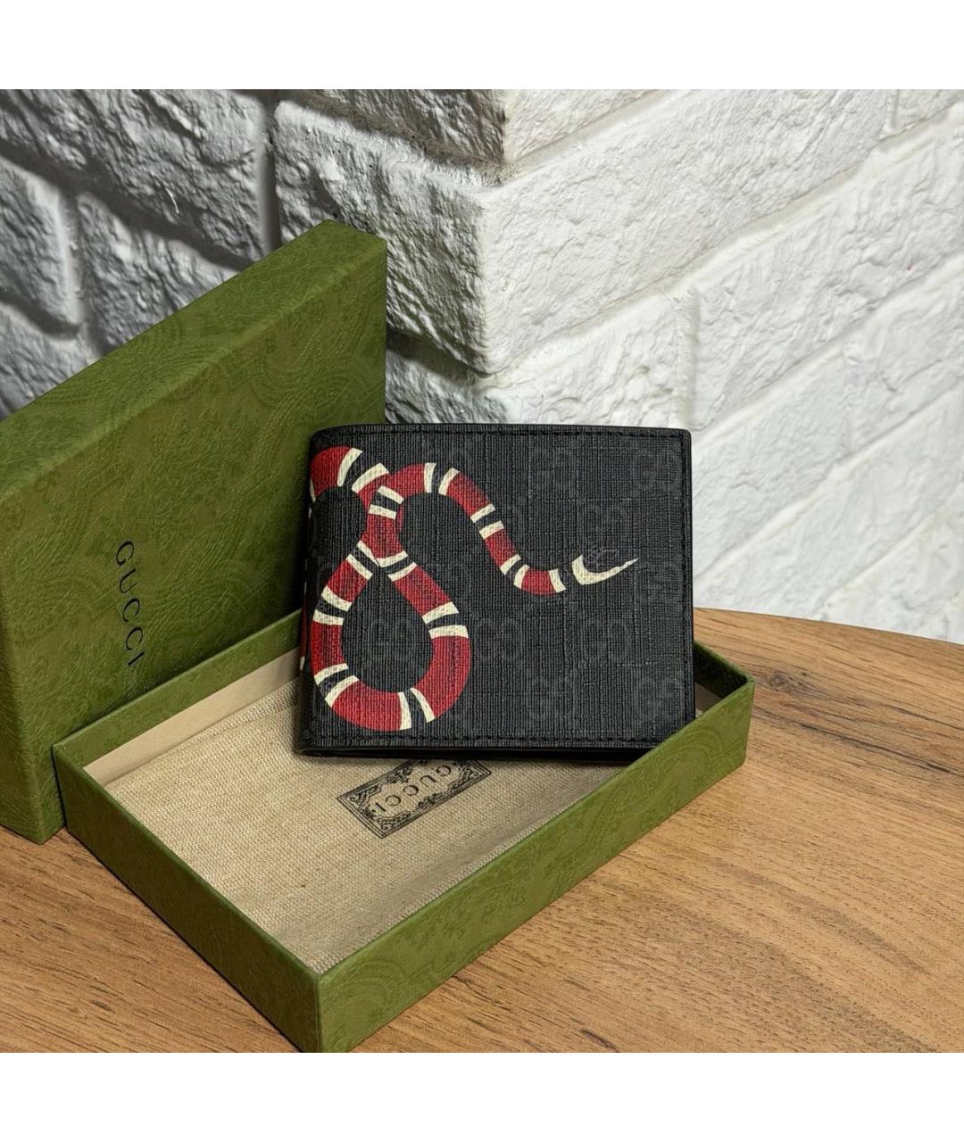 GUCCI Черный кошелек, фото 2