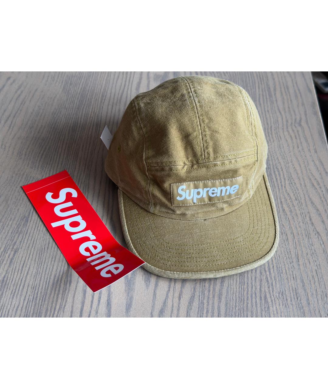 SUPREME Коричневая хлопковая кепка/бейсболка, фото 8