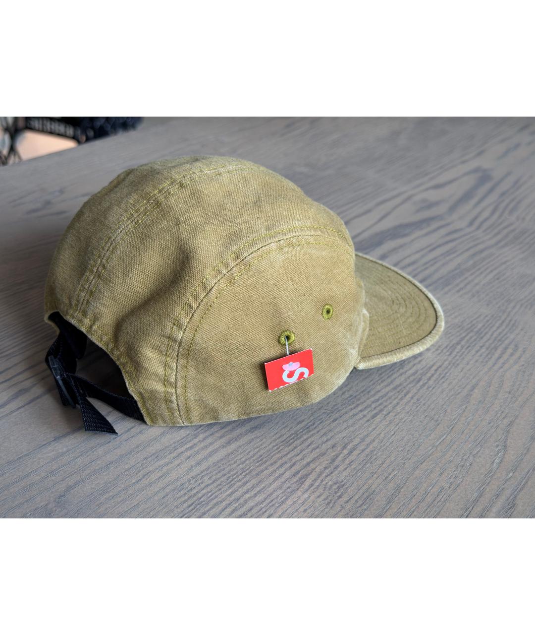 SUPREME Коричневая хлопковая кепка/бейсболка, фото 2