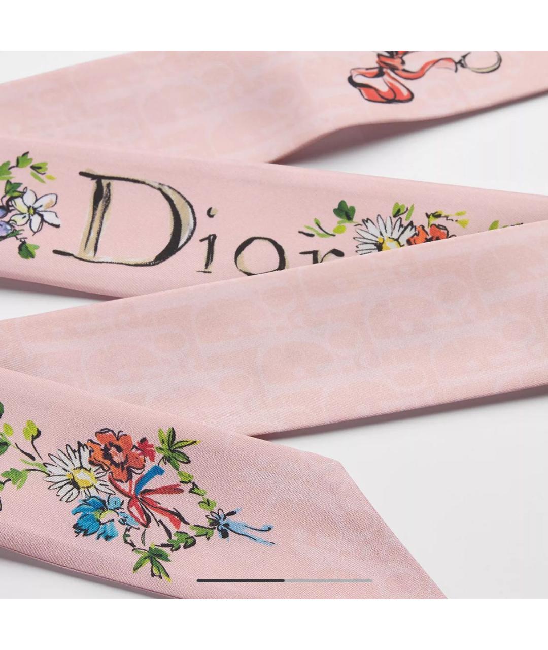 CHRISTIAN DIOR Розовый платок, фото 3
